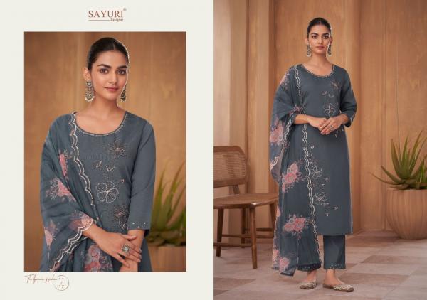 Sayuri Saffron Festival Wear Viscose Silk Designer Salwar Suit Collection